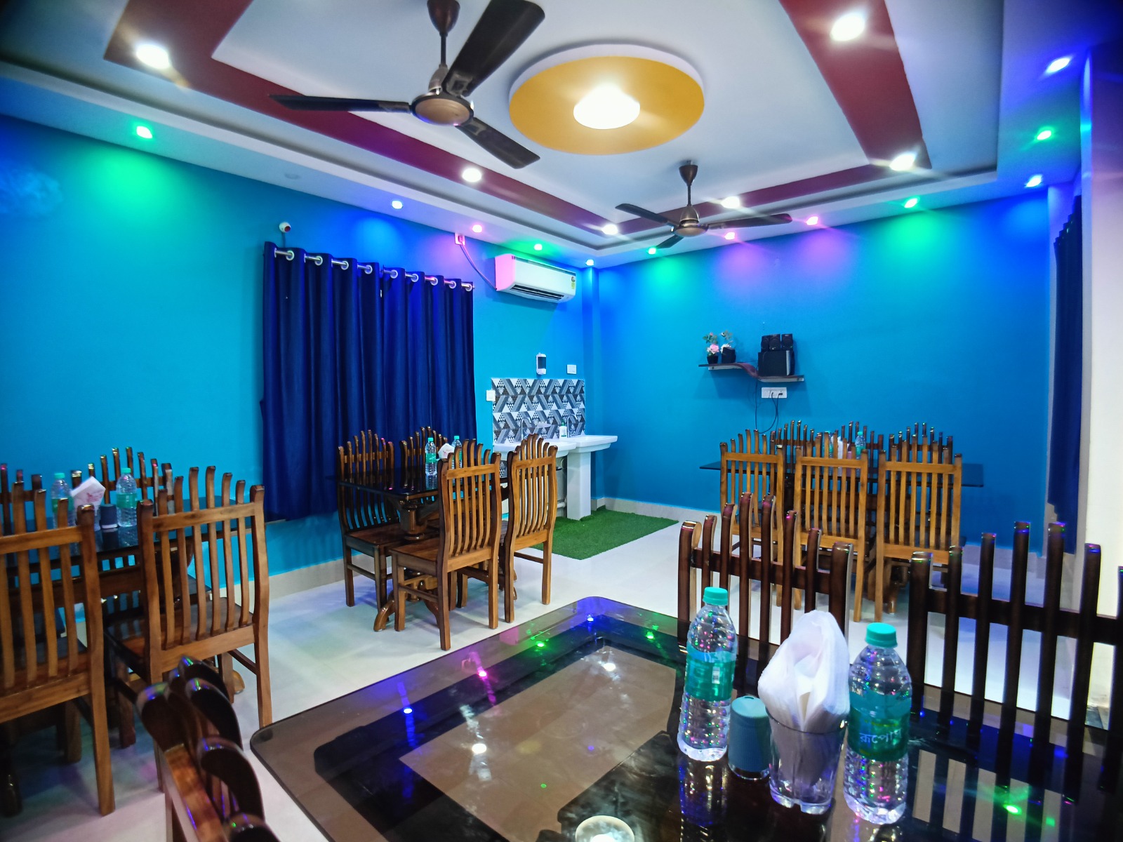 Air-Conditioned Indoor Dining Restaurant and Banquet at Samriddha Beach Resort