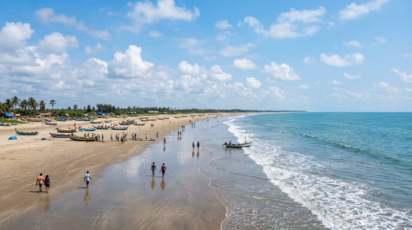 Mandarmani Beach Shoreline Coast