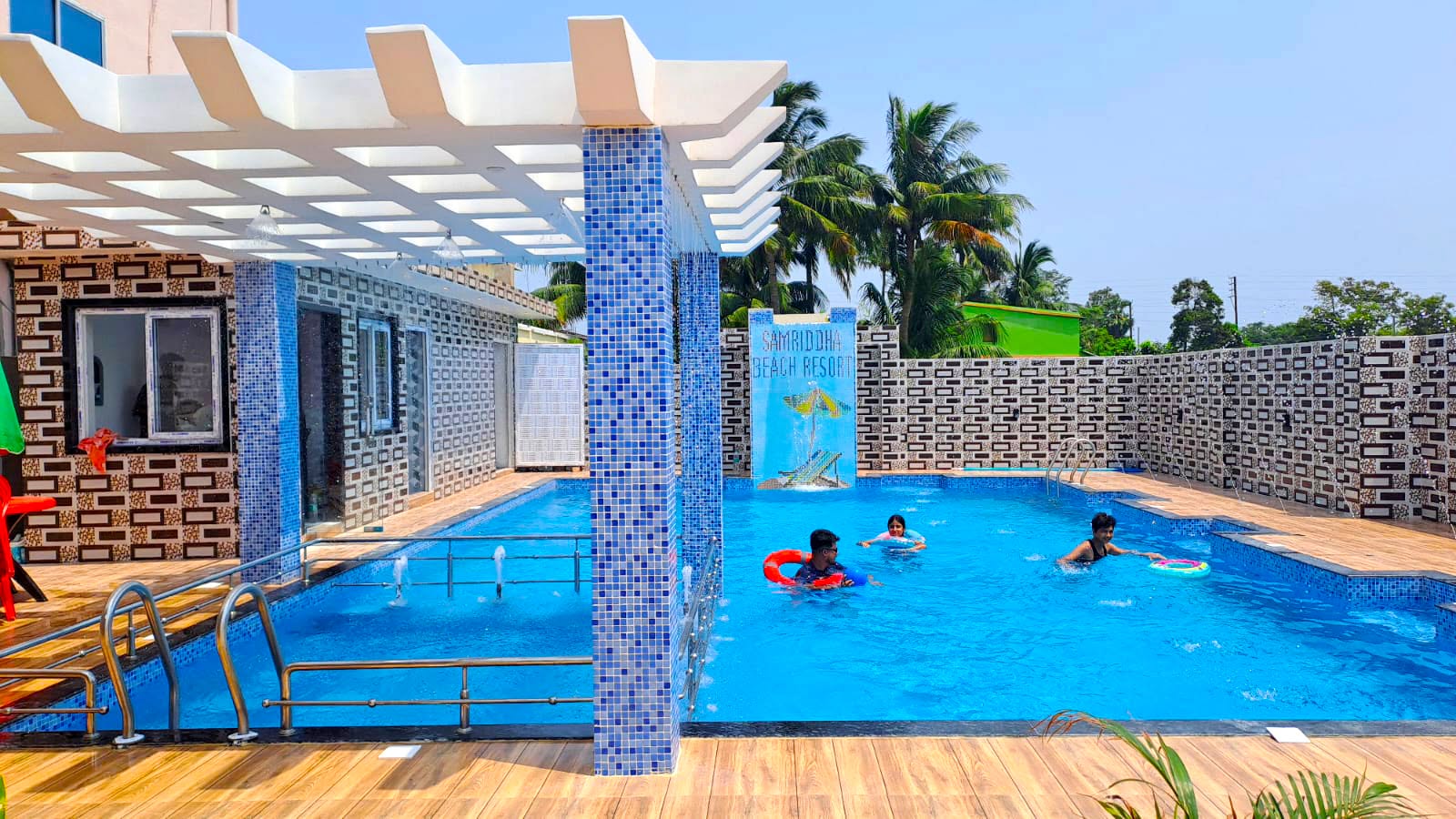 Swimming Pool Oasis at Samriddha Beach Resort